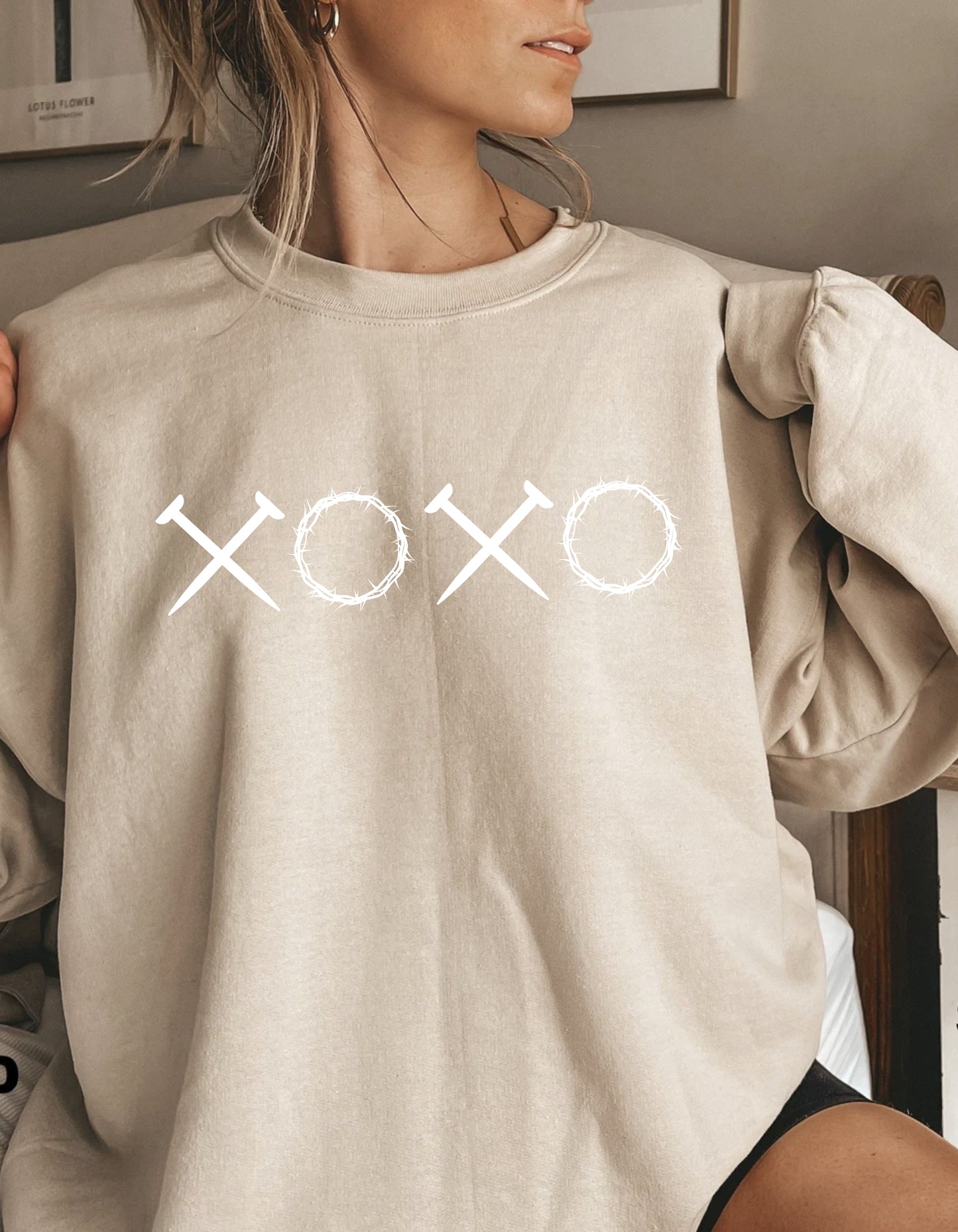 XOXO from Jesus (Crewneck Sweatshirt)